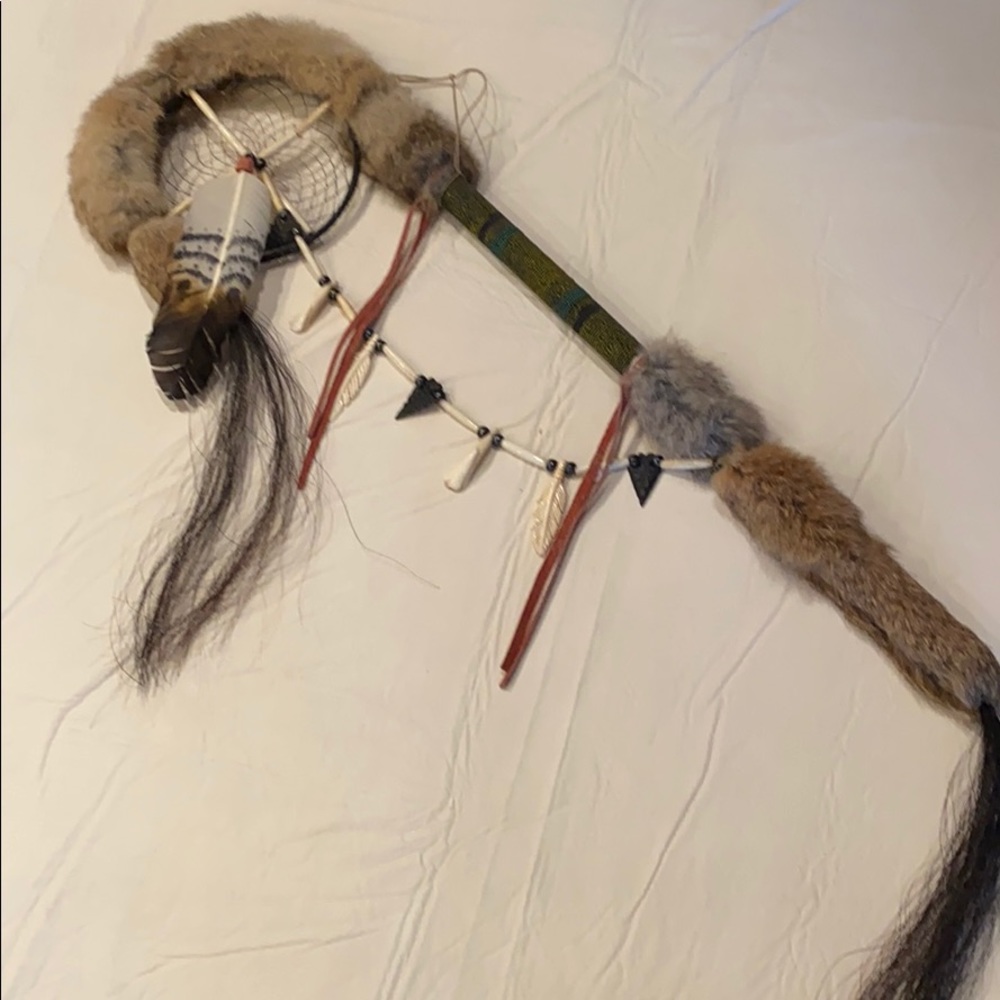 Mescalero Apache talking stick
